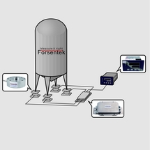 Tank weighing system for hopper weight measurement